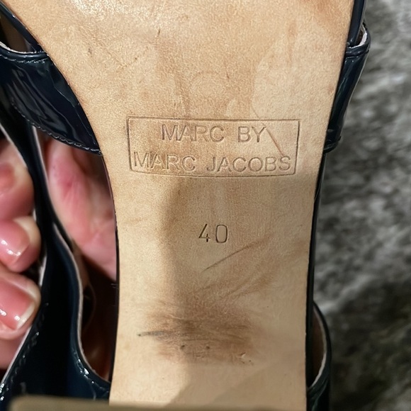 Marc by Marc Jacobs Blue Patent Leather Sandals - Picture 10 of 11